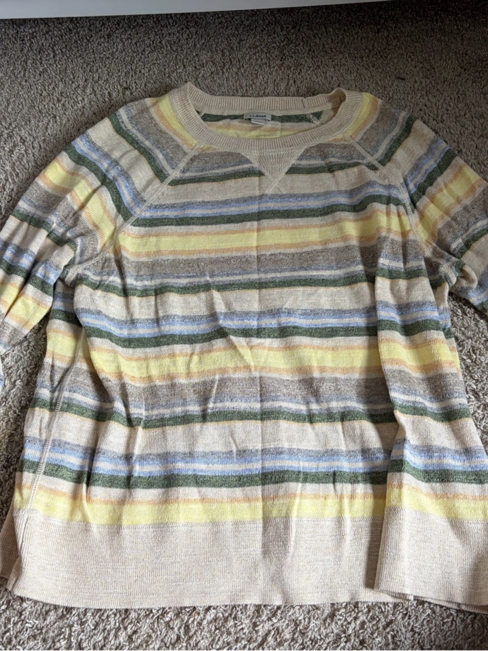 LLBean Women’s Striped Crewneck Sweater - Multi-Color